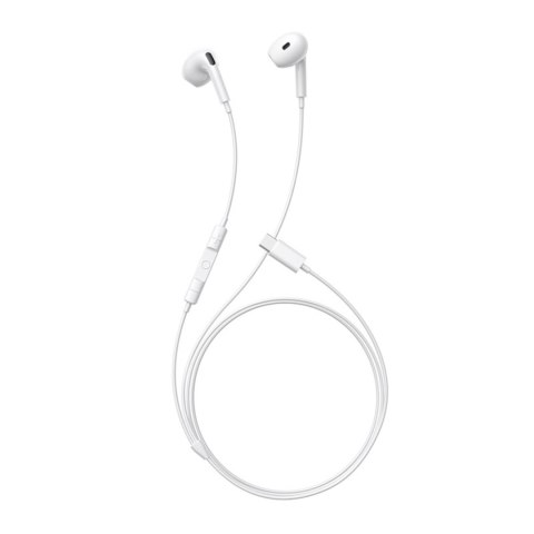 Słuchawki przewodowe douszne USB-C - białe