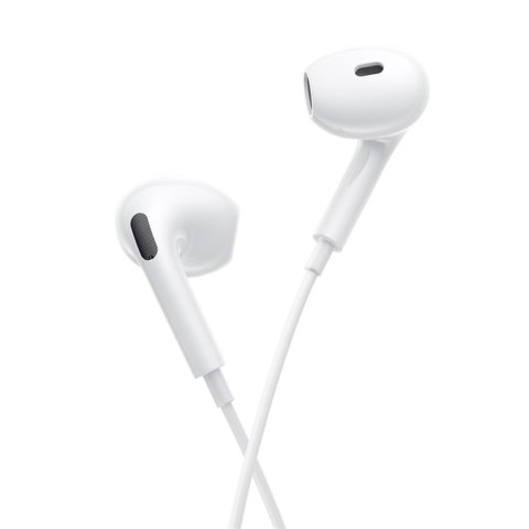 Słuchawki przewodowe douszne USB-C - białe