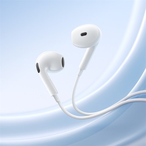 Słuchawki przewodowe douszne USB-C - białe