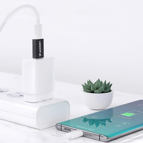 Adapter przejściówka USB-A - USB-C OTG - czarny