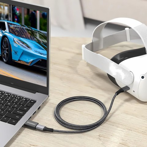 Adapter przejściówka USB-A - USB-C OTG - czarny
