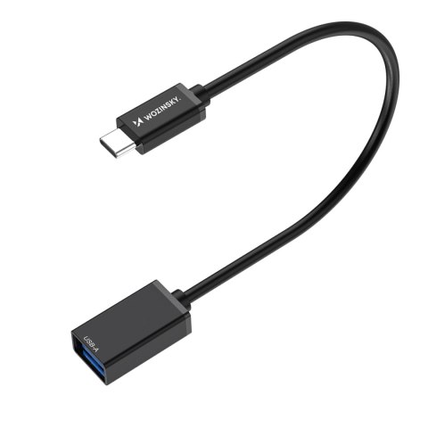Adapter przejściówka USB-C (męski) - USB-A (żeński) OTG - czarny