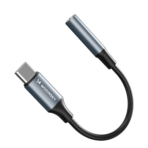 Adapter przejściówka USB-C - mini jack 3.5mm - czarny