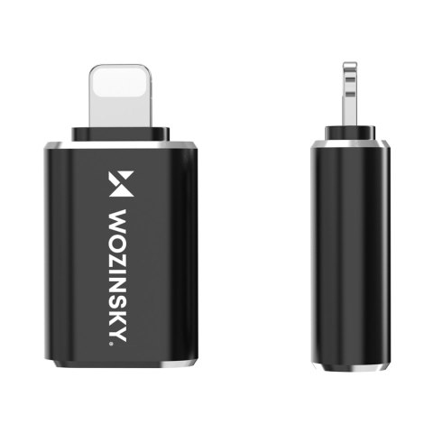 Adapter przejściówka iPhone Lightning - USB-A OTG - czarny