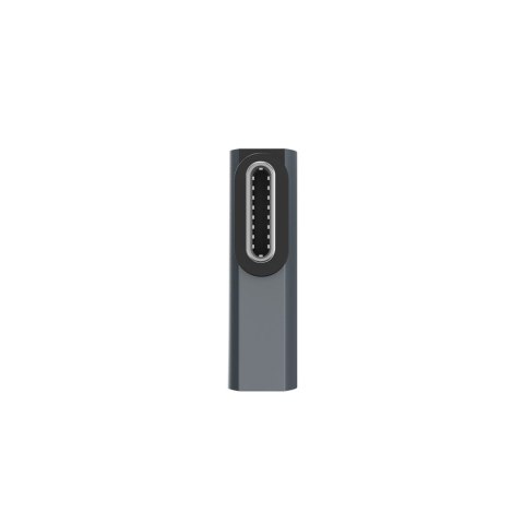 Adapter przejściówka kątowa boczna USB-C 40Gb/s 240W 8K OTG - szara