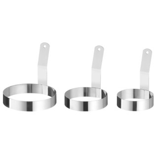 Forma obręcz pierścień z uchwytem do jajek sadzonych STAL śr. 88 mm