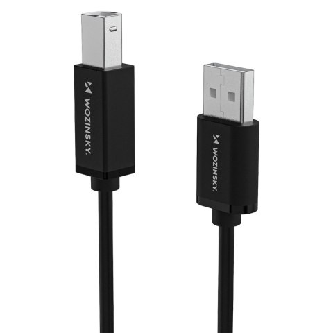 Kabel przewód do drukarki skanera USB-B - USB-A 480Mb/s 2m - czarny