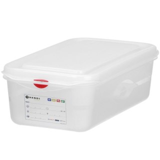 Pojemnik spożywczy GN 1/3 z etykietą pokrywką 4 l 325x176x100 mm