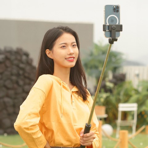 Selfie stick kij tripod do zdjęć teleskopowy z uchwytem na telefon 1m