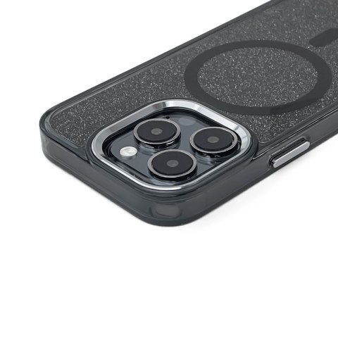 Etui brokatowe na iPhone 17 Pro Max MagSafe Glitter Case - czarne