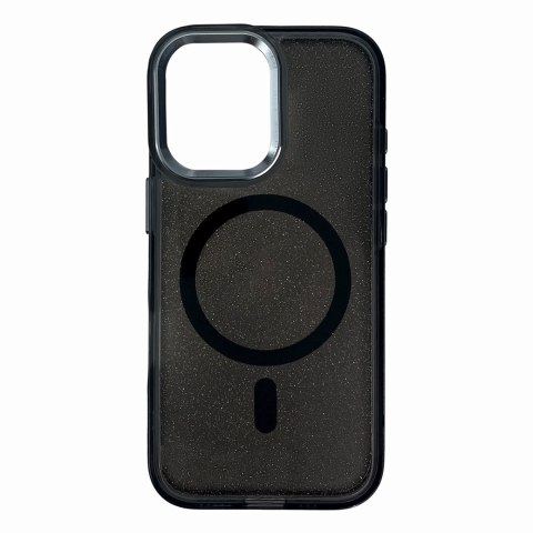 Etui brokatowe na iPhone 17 Pro MagSafe Glitter Case - czarne