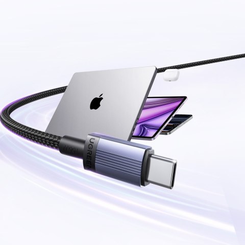 Kabel przewód USB-C PD 100W 5A 3m - czarny