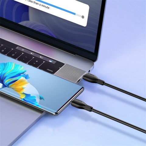 Kabel przewód USB-C Pudding Series 100W 1.2m - czarny