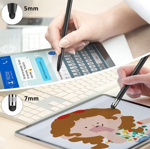 Rysik pojemnościowy dwustronny Touch Stylus - czarny