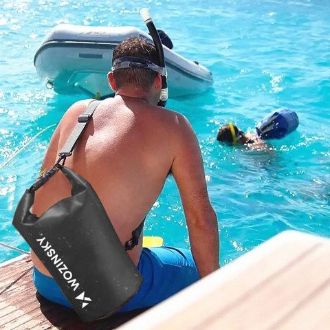 Worek torba wodoodporna outdoor na kajak SUP 30l - czarny