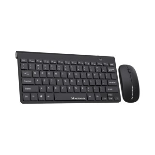 Zestaw klawiatura mysz bezprzewodowa 2.4 GHz - czarny