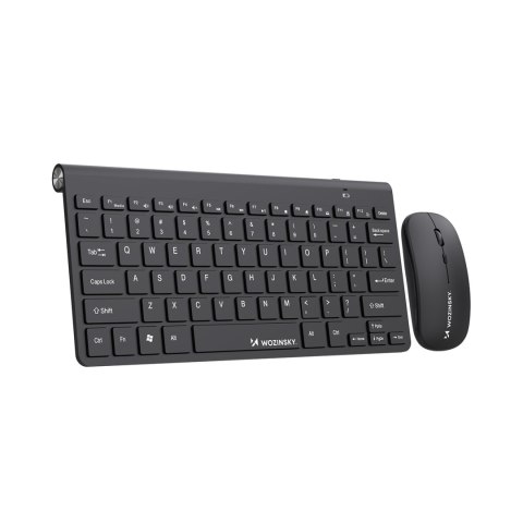 Zestaw klawiatura mysz bezprzewodowa 2.4 GHz - czarny