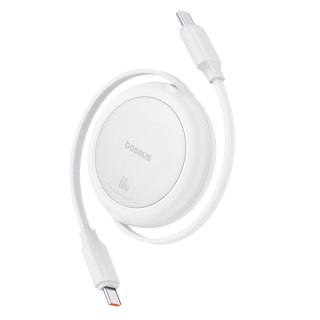 Kabel przewód zwijany USB-C Free2Pull 60W 1m - biały