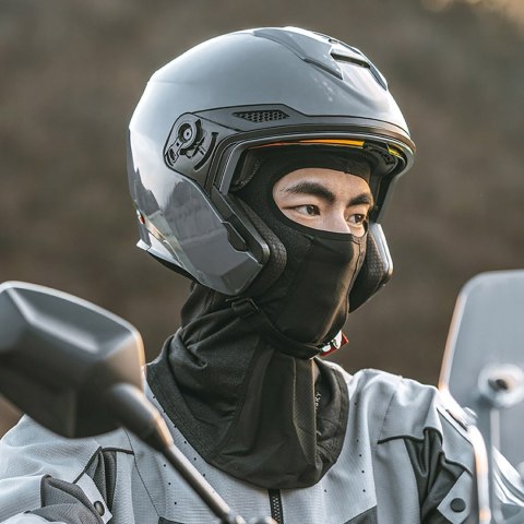 Kominiarka balaklava na twarz motocykl rower zimowa ocieplana - czarna