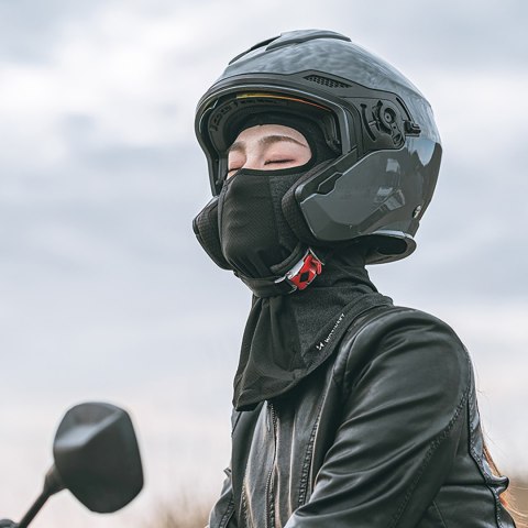 Kominiarka balaklava na twarz motocykl rower zimowa ocieplana - czarna