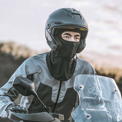 Kominiarka balaklava na twarz motocykl rower zimowa ocieplana - czarna