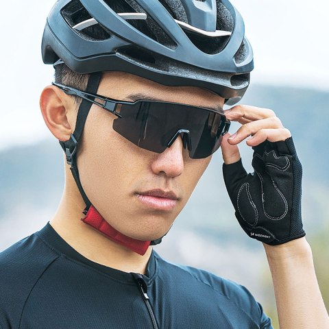 Rękawiczki rowerowe bez palców rozmiar L - szare