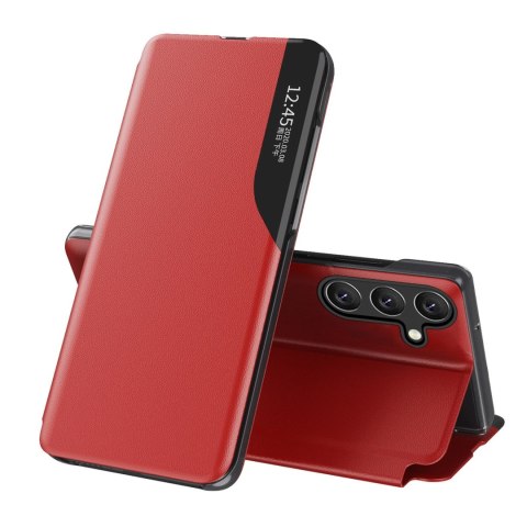 Etui elegancki futerał z klapką podstawką na Samsung Galaxy A36 Eco Leather View Case - czerwony