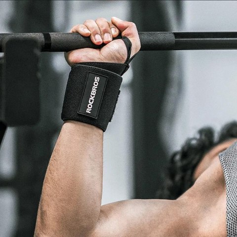 Opaska sportowa stabilizująca na nadgarstek czarna - 2 szt.