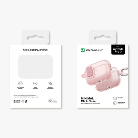 Etui do słuchawek AirPods Pro 3 Minimal Case - różowe