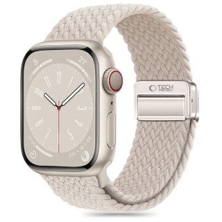 Pasek nylonowy Nylonmag na Apple Watch 4/5/6/7/8/9/SE 38/40/41 mm - beżowy