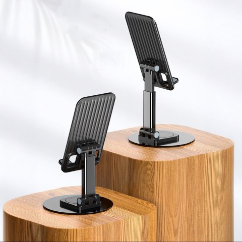 Podstawka stojak stabilny pod telefon tablet - czarny