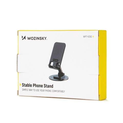 Podstawka stojak stabilny pod telefon tablet - czarny