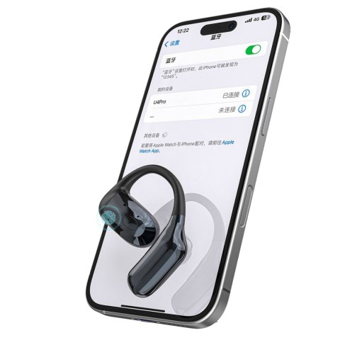 Słuchawka zauszna uniwersalna do obu uszu U4Pro Bluetooth - czarna