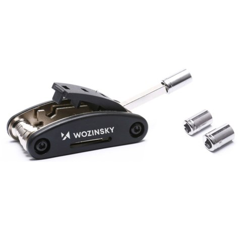 Zestaw narzędzi wielofunkcyjny 16w1 do naprawy serwisu roweru - czarny