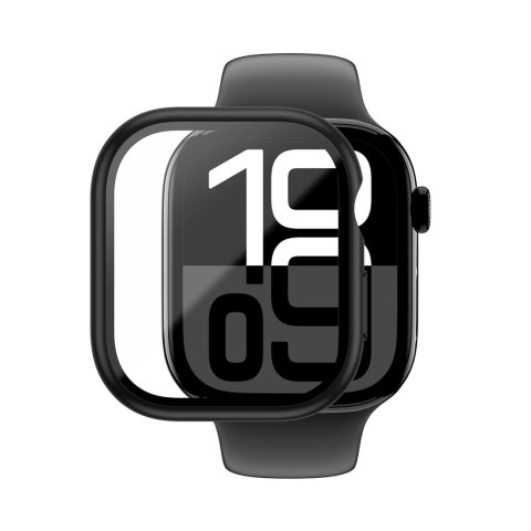 Etui ze szkłem hartowanym do Apple Watch 42mm Radix Glass - czarne