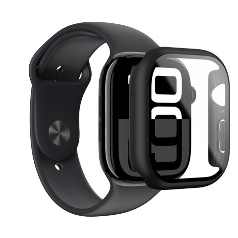Etui ze szkłem hartowanym do Apple Watch 42mm Radix Glass - czarne