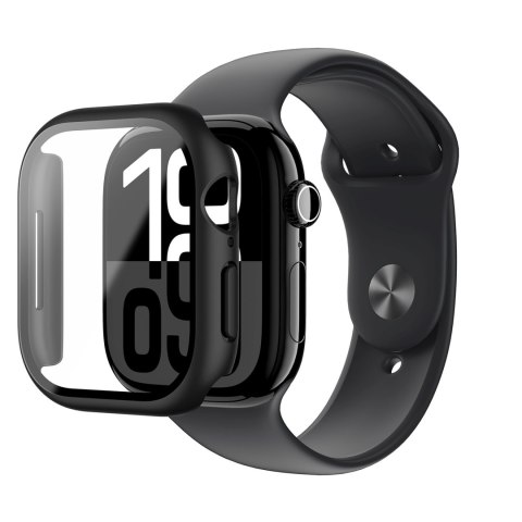 Etui ze szkłem hartowanym do Apple Watch 42mm Radix Glass - czarne