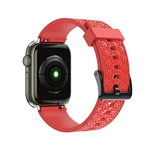 Pasek bransoleta do zegarka Apple Watch 42 / 44 / 45 mm - czerwony