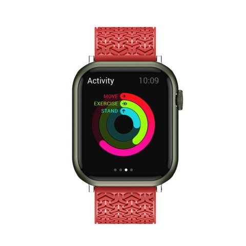 Pasek bransoleta do zegarka Apple Watch 42 / 44 / 45 mm - czerwony