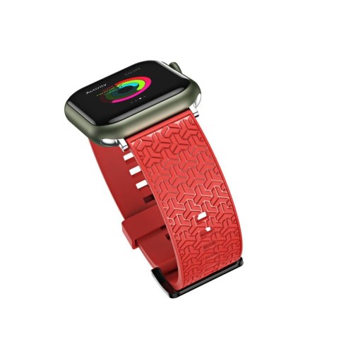Pasek bransoleta do zegarka Apple Watch 42 / 44 / 45 mm - czerwony