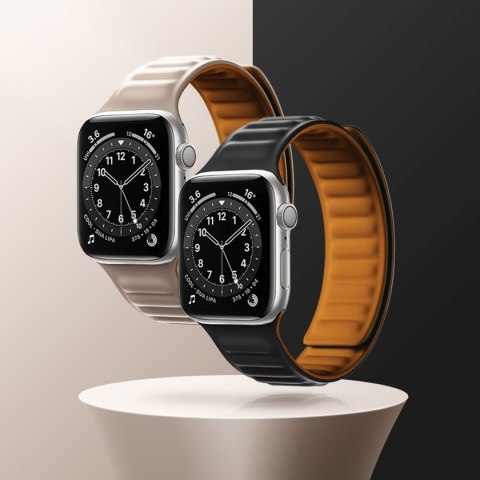 Pasek magnetyczny opaska bransoleta do Apple Watch 41 mm - czarny