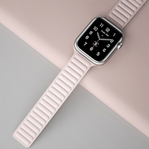 Pasek magnetyczny opaska bransoleta do Apple Watch 41 mm - czerwony