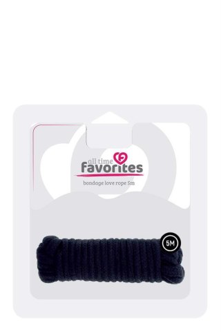 Lina bawełniana Love Rope Dream Toys czarna 5 m