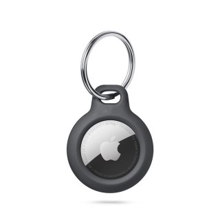 Etui brelok na lokalizator Apple AirTag z kółkiem - czarny