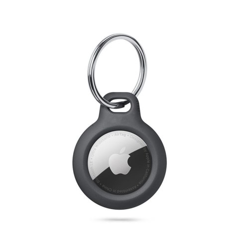 Etui brelok na lokalizator Apple AirTag z kółkiem - czarny