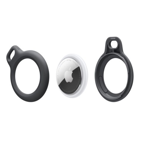 Etui brelok na lokalizator Apple AirTag z kółkiem - czarny