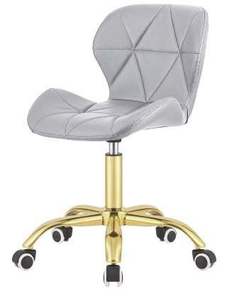 Krzesło obrotowe VASTO OFFICE PU LIGHT GREY GOLD