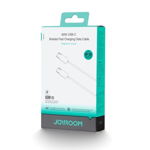 Kabel przewód Ben Series USB-C 60W 1 m - biały
