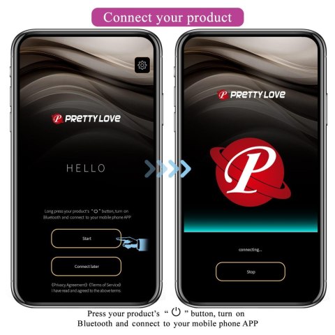 Wibrator podwójny Pretty Love August z aplikacją 12 funkcji USB