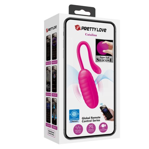 Jajko wibrujące Pretty Love Catalina 12 funkcji z aplikacją USB